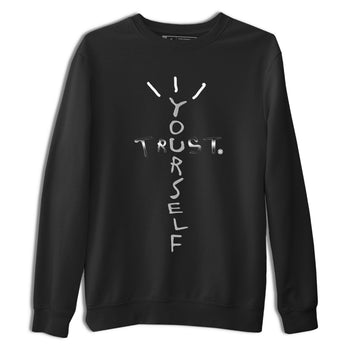 AJ4 Frozen Moments shirt to match jordans Trust Yourself sneaker tees Air Jordan 4 Light Iron Ore SNRT Sneaker Release Tees Unisex Black 2 T-Shirt