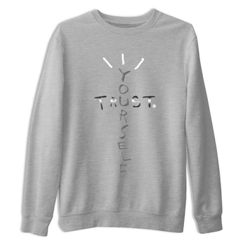 AJ4 Frozen Moments shirt to match jordans Trust Yourself sneaker tees Air Jordan 4 Light Iron Ore SNRT Sneaker Release Tees Unisex Heather Grey 2 T-Shirt