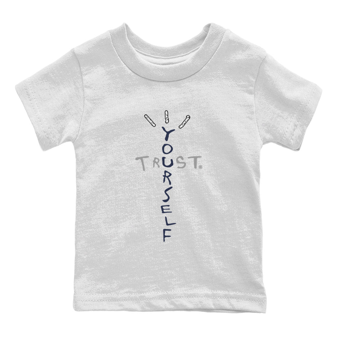 Air Jordan 5 Georgetown Sneaker Match Tees Trust Yourself Sneaker Tees 5 Georgetown SNRT Sneaker Release Tees Navy 5s Kids Shirts White 2