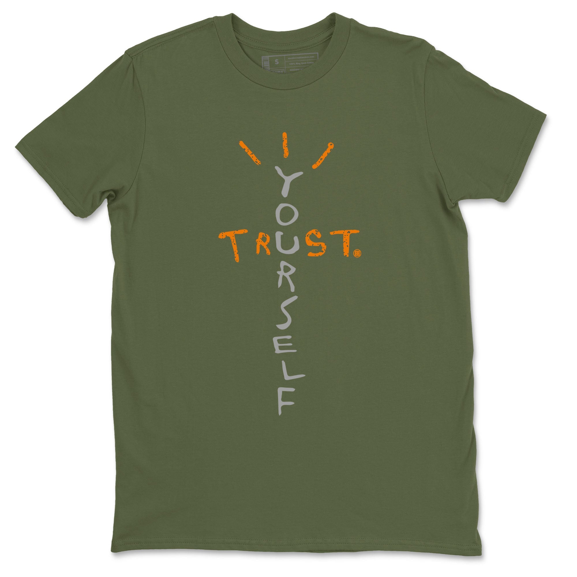 Air Jordan 5 Olive shirt to match jordans Trust Yourself sneaker tees 5s Olive SNRT Sneaker Release Tees unisex cotton Military Green 2 crew neck shirt