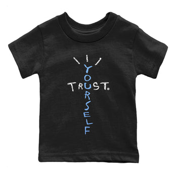 Air Jordan 5 UNC Trust Yourself Baby and Kids Sneaker Tees Air Jordan 5 Retro UNC Kids Sneaker Tees Size Chart