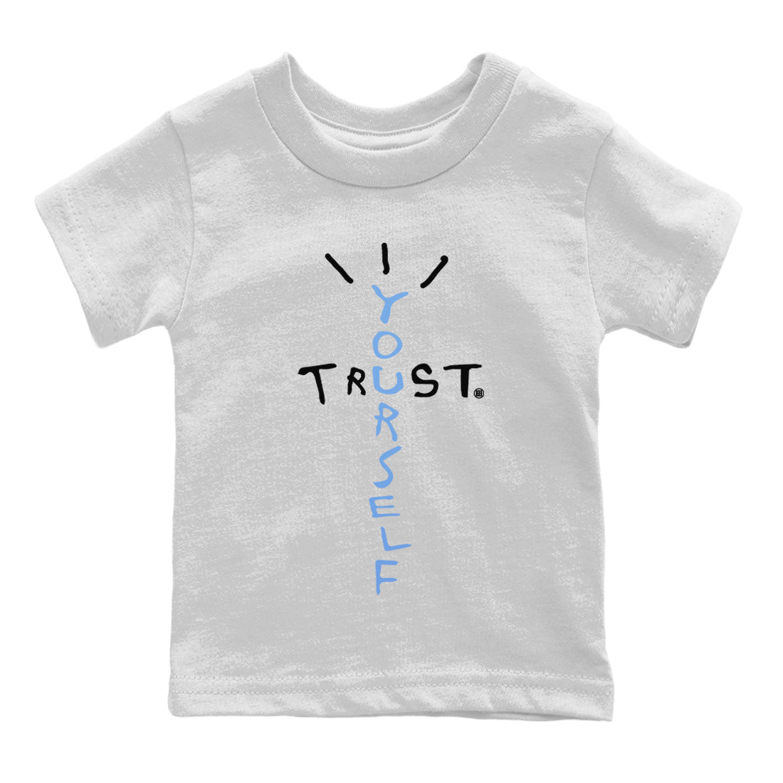 Air Jordan 5 UNC Trust Yourself Baby and Kids Sneaker Tees Air Jordan 5 Retro UNC Kids Sneaker Tees Washing and Care Tip