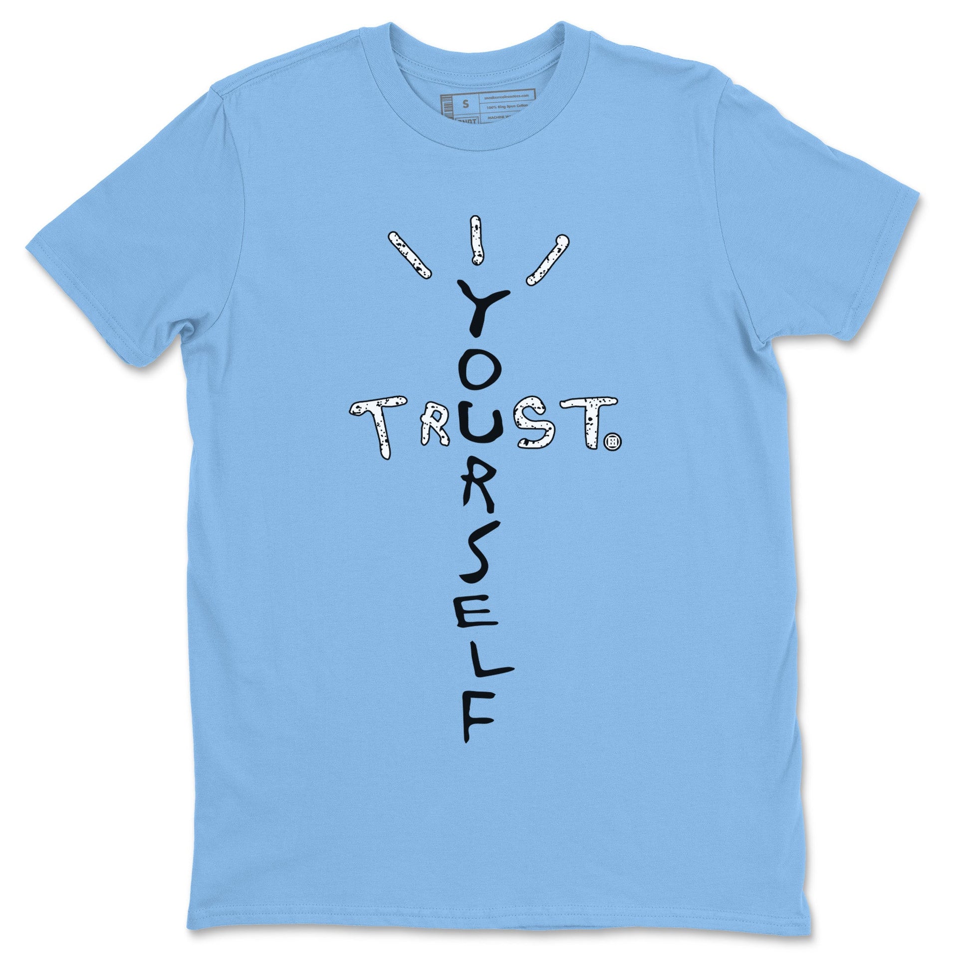 Air Jordan 5 UNC Trust Yourself Crew Neck Sneaker Tees Air Jordan 5 Retro UNC Sneaker T-Shirts Size Chart