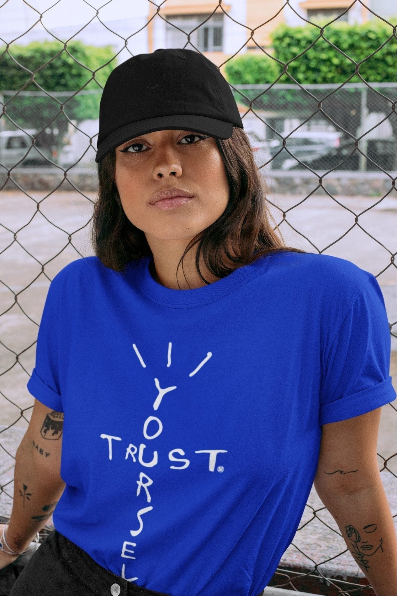 Jordan 1 Travis Scott Fragment Sneaker Match Tees Trust Yourself Sneaker Tees Jordan 1 Travis Scott Fragment Sneaker Release Tees Unisex Shirts