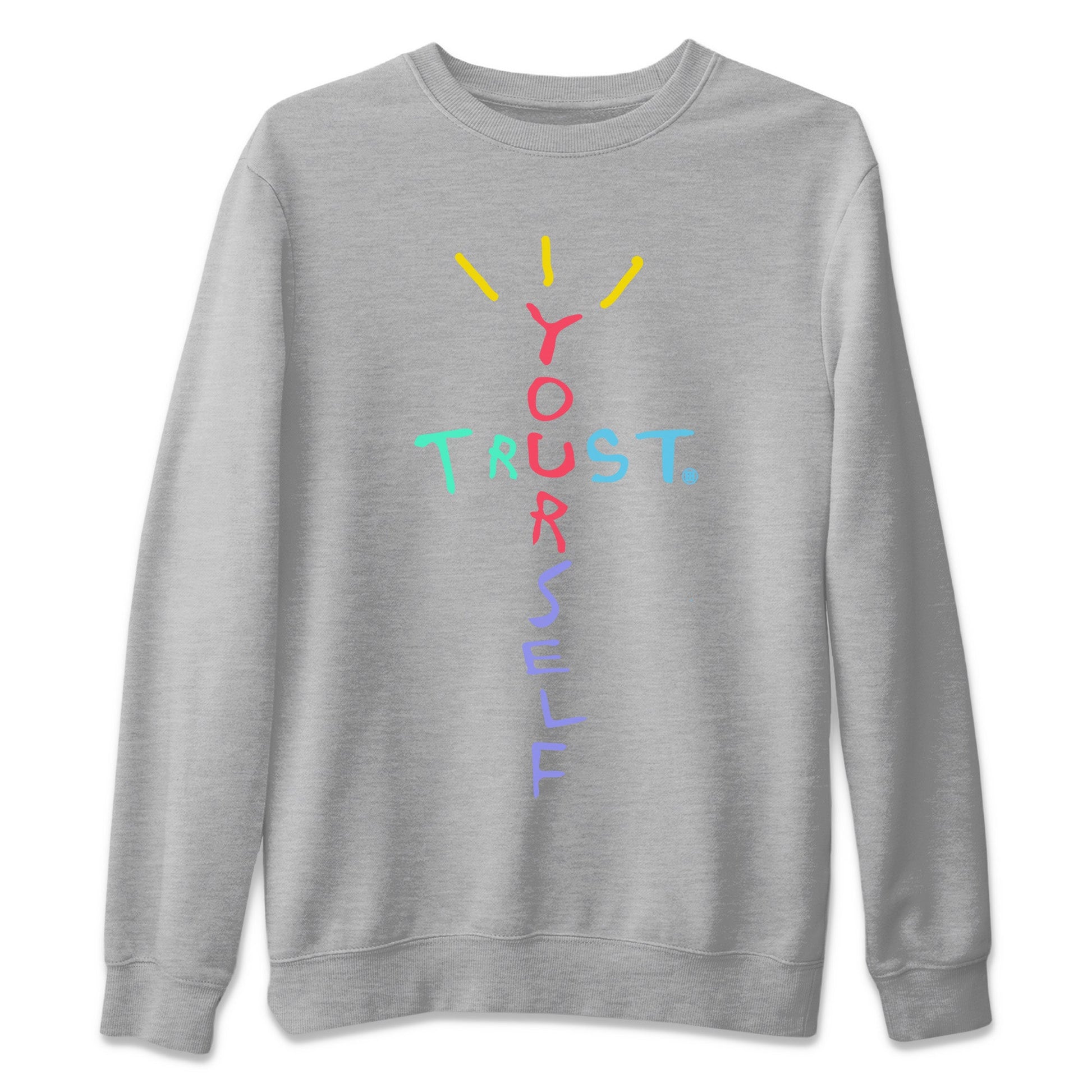 Dunk Easter Candy Sneaker Match Tees Trust Yourself Sneaker Tees Holiday Easter T-Shirt Sneaker Release Tees Unisex Shirts Heather Grey 2