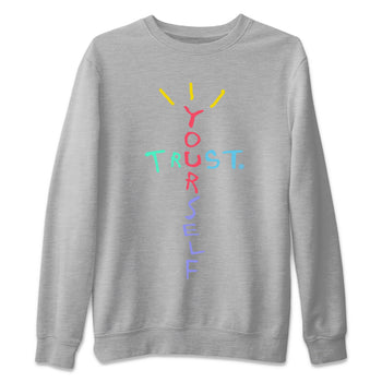 Dunk Easter Candy Sneaker Match Tees Trust Yourself Sneaker Tees Holiday Easter T-Shirt Sneaker Release Tees Unisex Shirts Heather Grey 2