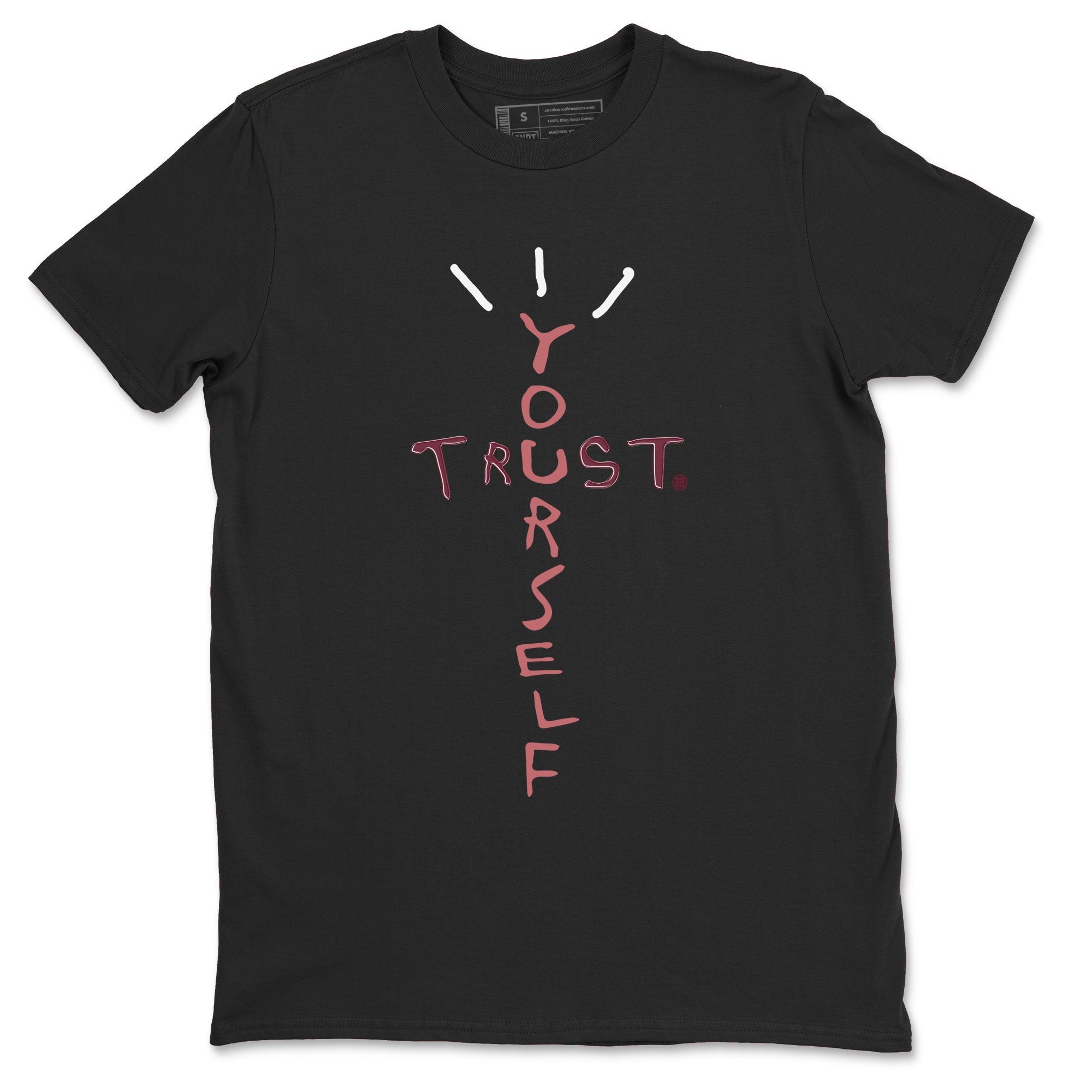 Dunk Low Valentine's Day shirt to match jordans Trust Yourself sneaker tees Dunk Valentines Day 2024 SNRT Sneaker Tees Casual Crew Neck T-Shirt Unisex Black 2 T-Shirt