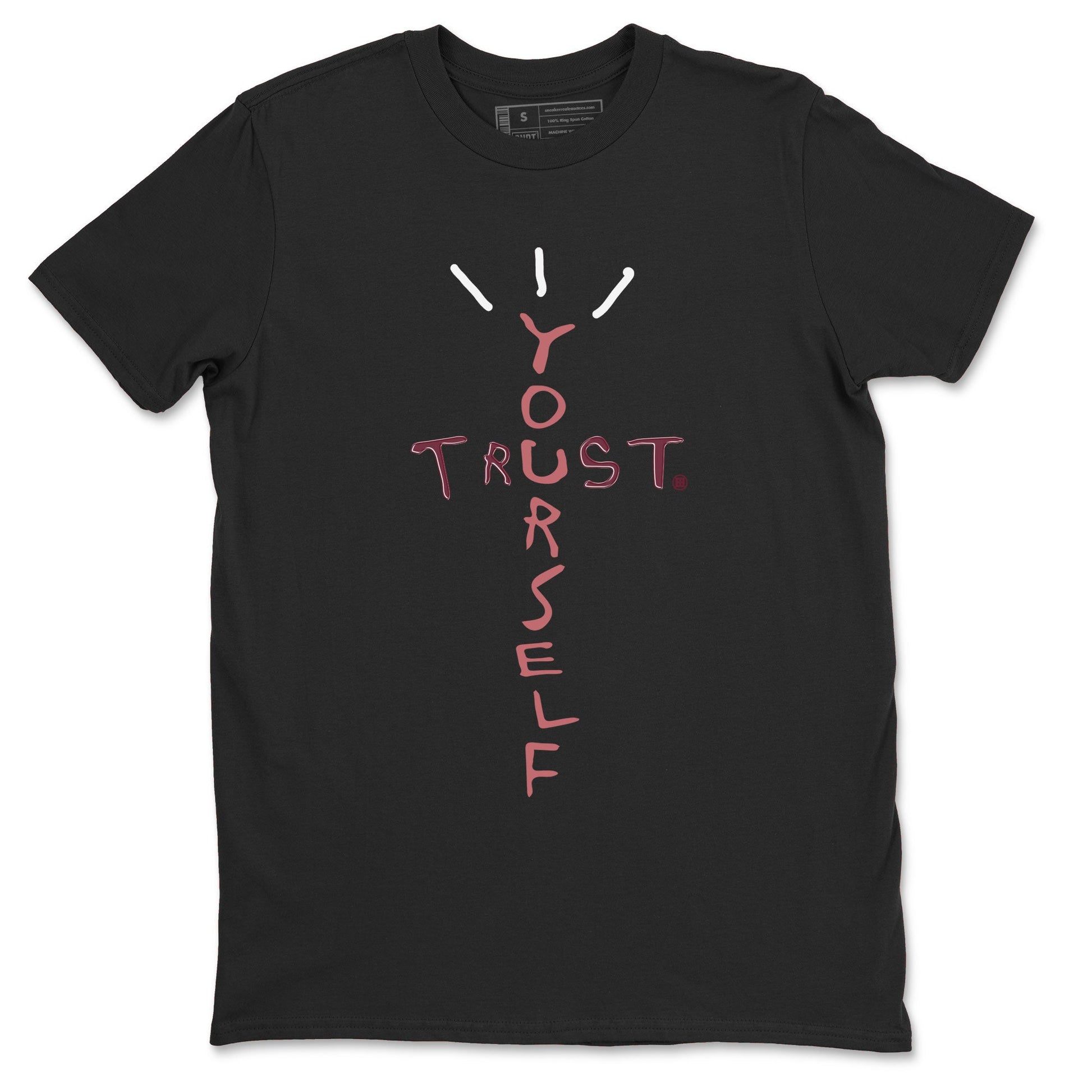 Dunk Low Valentine's Day shirt to match jordans Trust Yourself sneaker tees Dunk Valentines Day 2024 SNRT Sneaker Tees Casual Crew Neck T-Shirt Unisex Black 2 T-Shirt