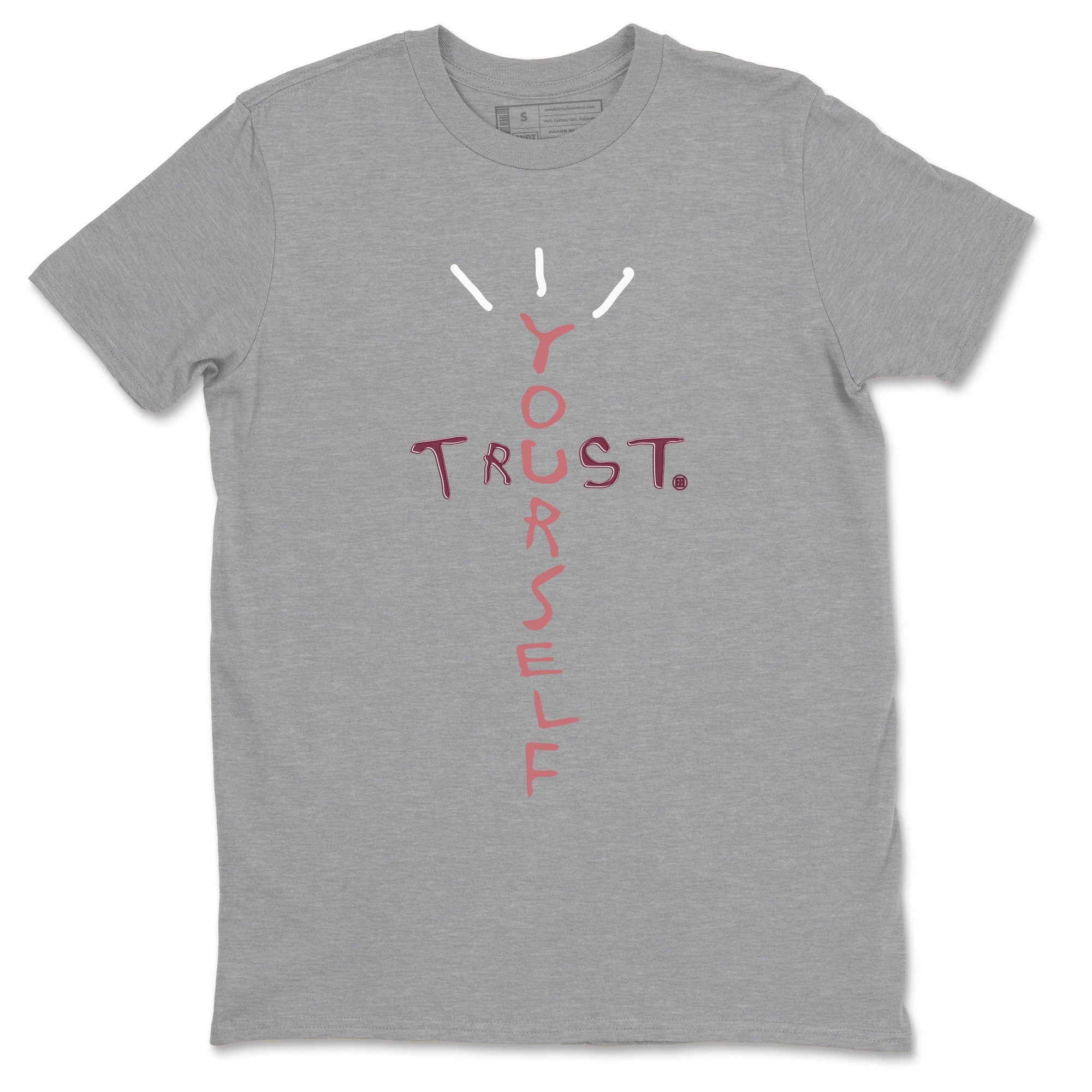Dunk Low Valentine's Day shirt to match jordans Trust Yourself sneaker tees Dunk Valentines Day 2024 SNRT Sneaker Tees Casual Crew Neck T-Shirt Unisex Heather Grey 2 T-Shirt