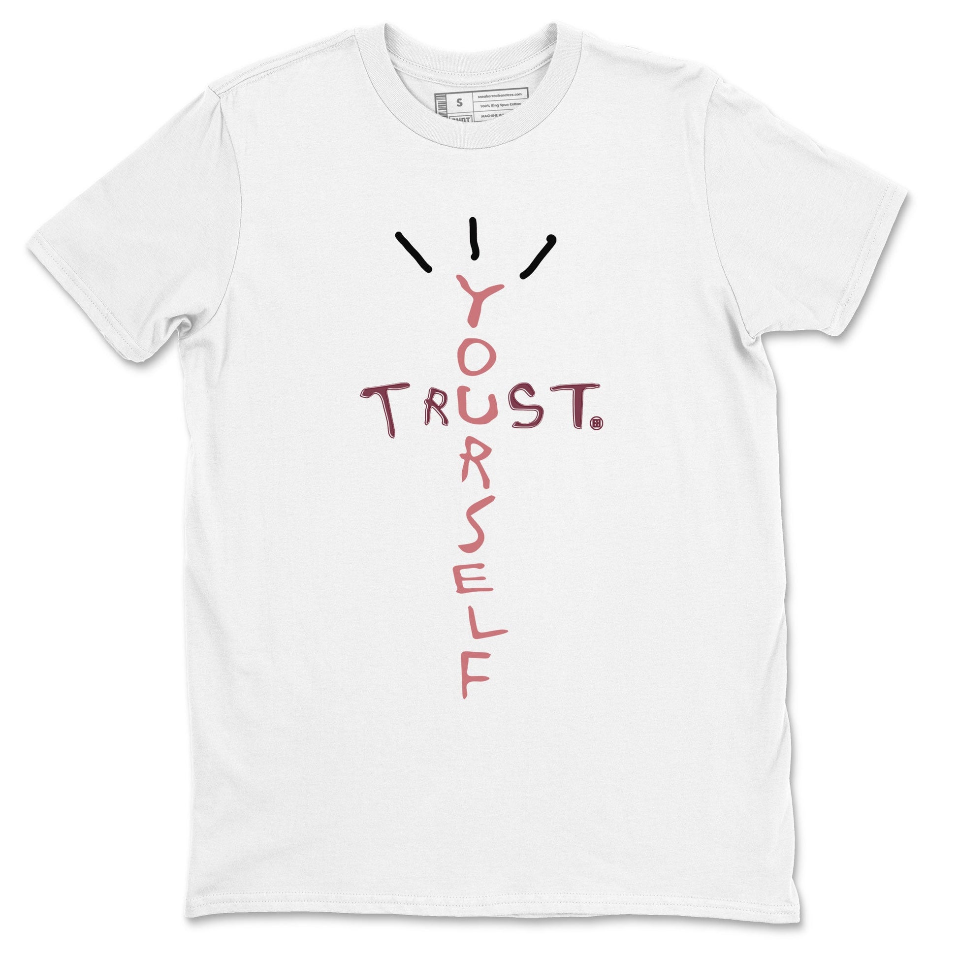 Dunk Low Valentine's Day shirt to match jordans Trust Yourself sneaker tees Dunk Valentines Day 2024 SNRT Sneaker Tees Casual Crew Neck T-Shirt Unisex White 2 T-Shirt