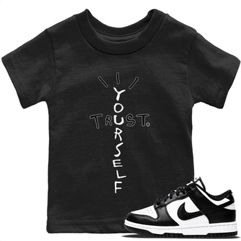Dunk Panda Sneaker Match Tees Trust Yourself Sneaker Tees Dunk Panda Sneaker Release Tees Kids Shirts