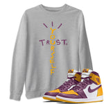 Jordan 1 Brotherhood Sneaker Match Tees Trust Yourself Sneaker Tees Jordan 1 Brotherhood Sneaker Release Tees Unisex Shirts