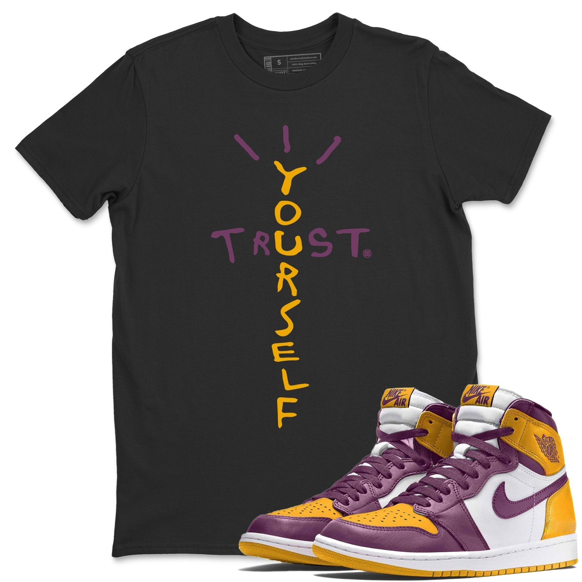 Jordan 1 Brotherhood Sneaker Match Tees Trust Yourself Sneaker Tees Jordan 1 Brotherhood Sneaker Release Tees Unisex Shirts