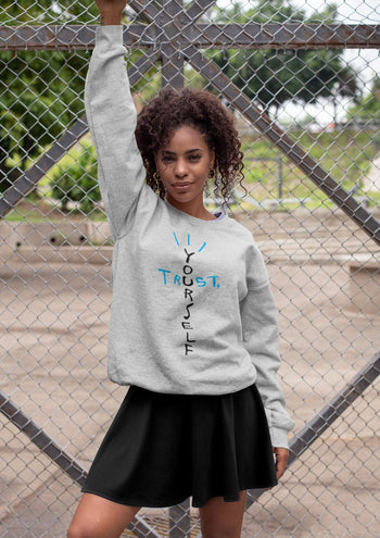 Jordan 1 Powder Blue Sneaker Match Tees Trust Yourself Sneaker Tees Jordan 1 Powder Blue Sneaker Release Tees Unisex Shirts