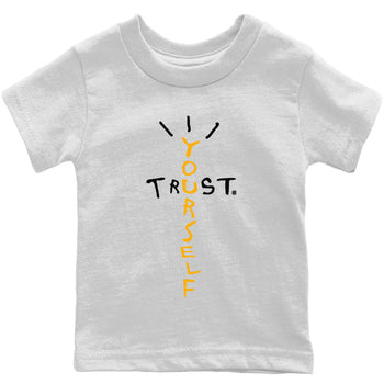 Jordan 1 Yellow Toe Sneaker Match Tees Trust Yourself Sneaker Tees Jordan 1 Yellow Toe Sneaker Release Tees Kids Shirts