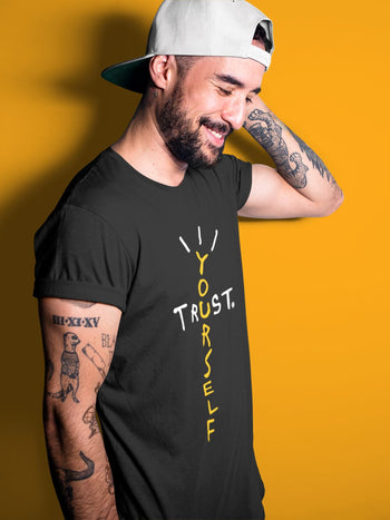 Jordan 1 Yellow Toe Sneaker Match Tees Trust Yourself Sneaker Tees Jordan 1 Yellow Toe Sneaker Release Tees Unisex Shirts
