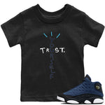 Jordan 13 Brave Blue Sneaker Match Tees Trust Yourself Sneaker Tees Jordan 13 Brave Blue Sneaker Release Tees Kids Shirts