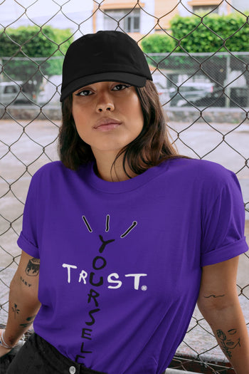 Jordan 13 Court Purple Sneaker Match Tees Trust Yourself Sneaker Tees Jordan 13 Court Purple Sneaker Release Tees Unisex Shirts