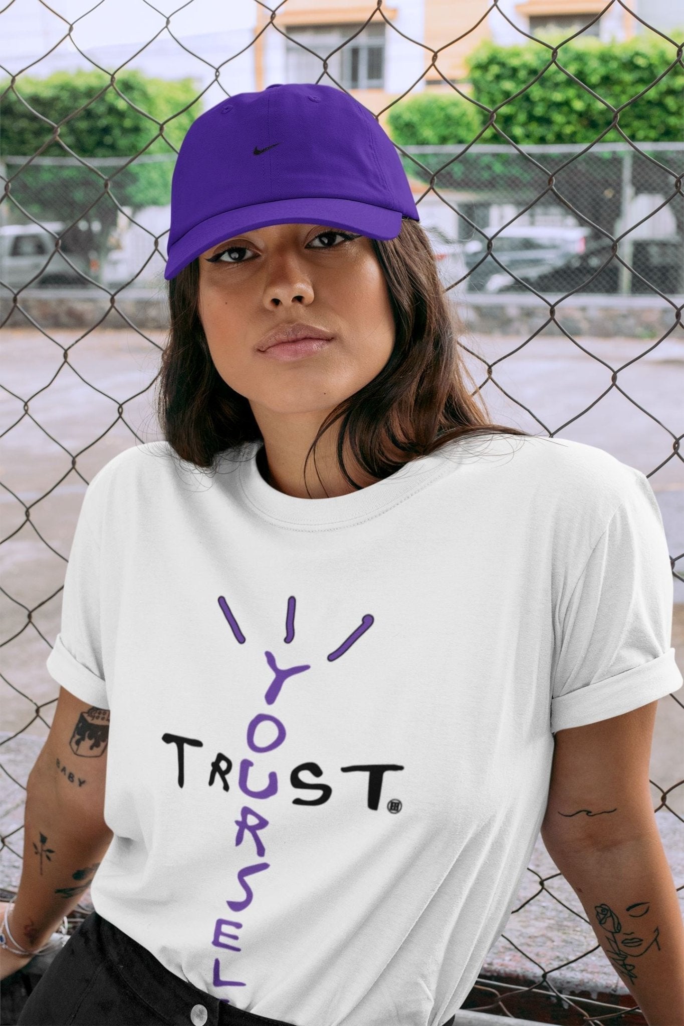 Jordan 13 Court Purple Sneaker Match Tees Trust Yourself Sneaker Tees Jordan 13 Court Purple Sneaker Release Tees Unisex Shirts