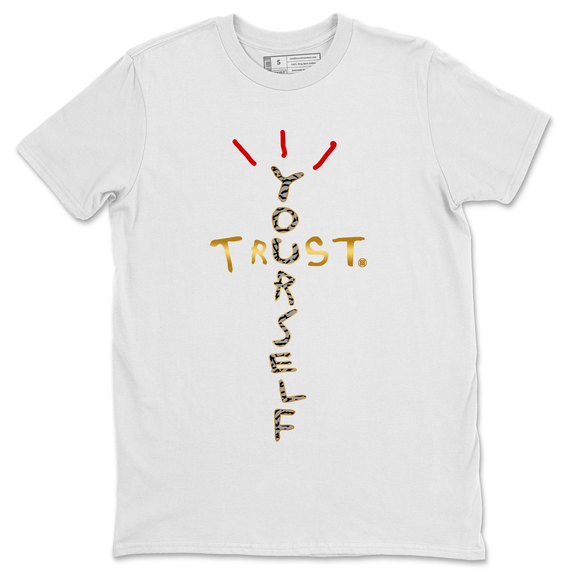Jordan 3 Black Gold Sneaker Match Tees Trust Yourself Sneaker Tees Jordan 3 Black Gold Sneaker Release Tees Unisex Shirts