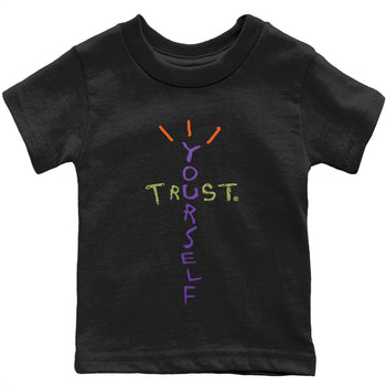 Jordan 4 Canyon Purple Sneaker Match Tees Trust Yourself Sneaker Tees Jordan 4 Canyon Purple Sneaker Release Tees Kids Shirts