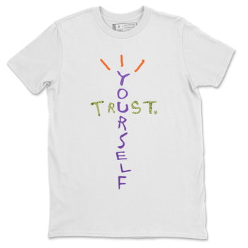 Jordan 4 Canyon Purple Sneaker Match Tees Trust Yourself Sneaker Tees Jordan 4 Canyon Purple Sneaker Release Tees Unisex Shirts