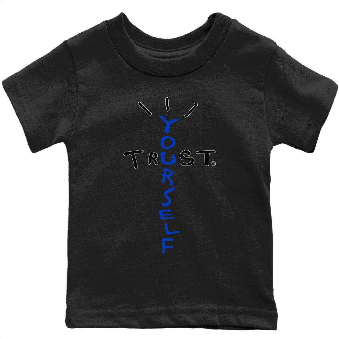 Jordan 5 Racer Blue Sneaker Match Tees Trust Yourself Sneaker Tees Jordan 5 Racer Blue Sneaker Release Tees Kids Shirts