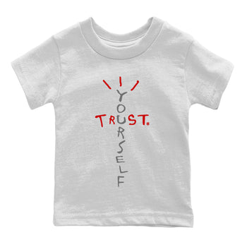 Jordan 9 Fire Red Sneaker Match Tees Trust Yourself Sneaker Tees Jordan 9 Fire Red Sneaker Release Tees Kids Shirts