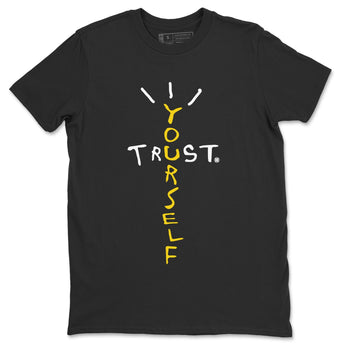  Sneaker Match Tees Trust Yourself Sneaker Tees Air Jordan 4 Retro Thunder Sneaker Release Tees Unisex Shirts Black 2