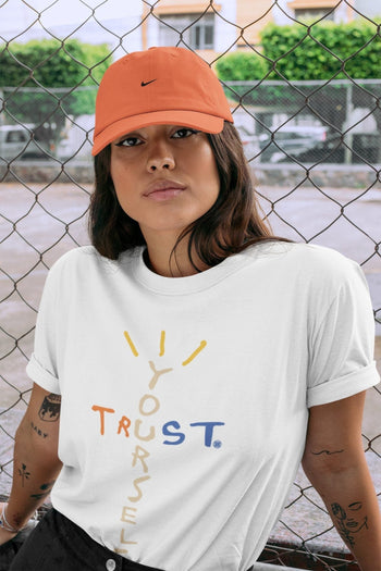 Yeezy 350 MX Oat Sneaker Match Tees Trust Yourself Sneaker Tees Yeezy 350 MX Oat Sneaker Release Tees Unisex Shirts