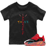 Yeezy 700 Hi-Res Red Sneaker Match Tees Trust Yourself Sneaker Tees Yeezy 700 Hi-Res Red Sneaker Release Tees Kids Shirts