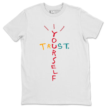 Yeezy 700 Hi-Res Red Sneaker Match Tees Trust Yourself Sneaker Tees Yeezy 700 Hi-Res Red Sneaker Release Tees Unisex Shirts