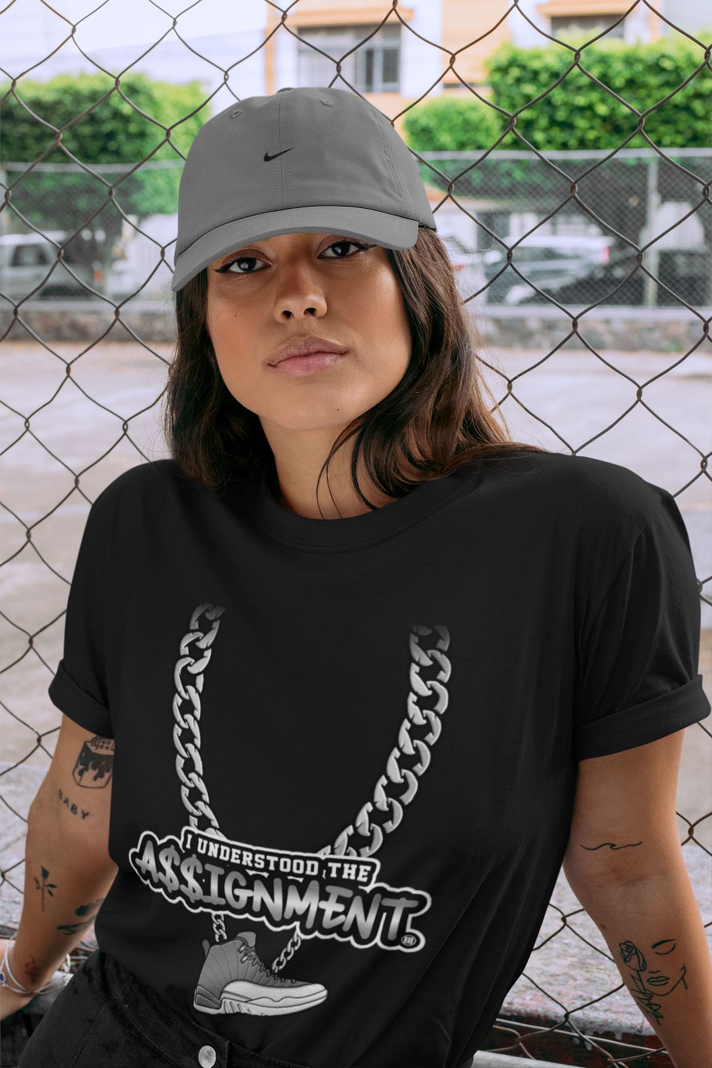 Jordan 12 Stealth Sneaker Match Tees Understood Assignment Sneaker Tees Jordan 12 Stealth Sneaker Release Tees Unisex Shirts