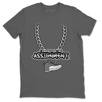 Jordan 12 Stealth Sneaker Match Tees Understood Assignment Sneaker Tees Jordan 12 Stealth Sneaker Release Tees Unisex Shirts