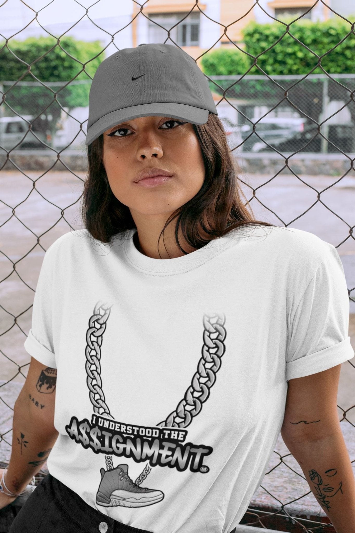 Jordan 12 Stealth Sneaker Match Tees Understood Assignment Sneaker Tees Jordan 12 Stealth Sneaker Release Tees Unisex Shirts
