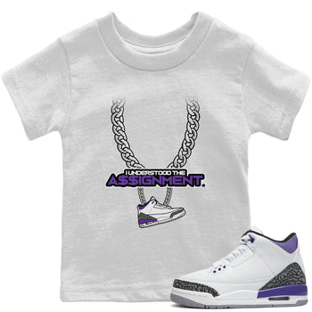 Jordan 3 Dark Iris Sneaker Match Tees Understood Assignment Sneaker Tees Jordan 3 Dark Iris Sneaker Release Tees Kids Shirts