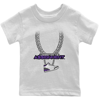 Jordan 3 Dark Iris Sneaker Match Tees Understood Assignment Sneaker Tees Jordan 3 Dark Iris Sneaker Release Tees Kids Shirts