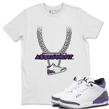 Jordan 3 Dark Iris Sneaker Match Tees Understood Assignment Sneaker Tees Jordan 3 Dark Iris Sneaker Release Tees Unisex Shirts