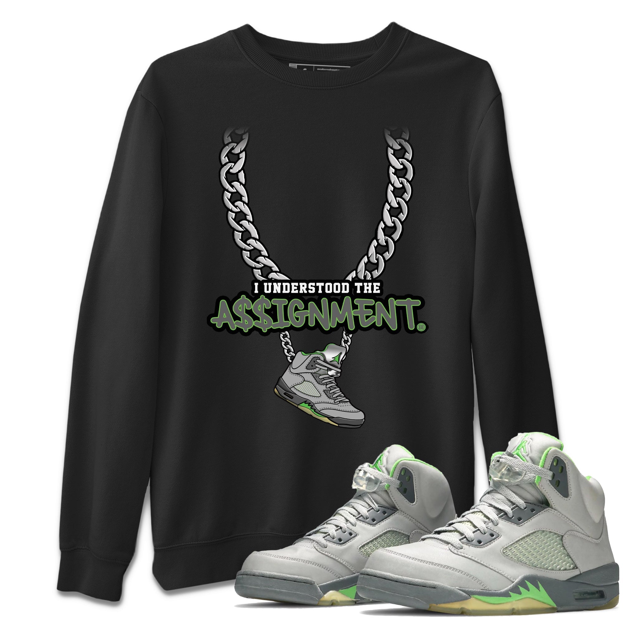 Jordan 5 Green Bean Sneaker Match Tees Understood Assignment Sneaker Tees Jordan 5 Green Bean Sneaker Release Tees Unisex Shirts