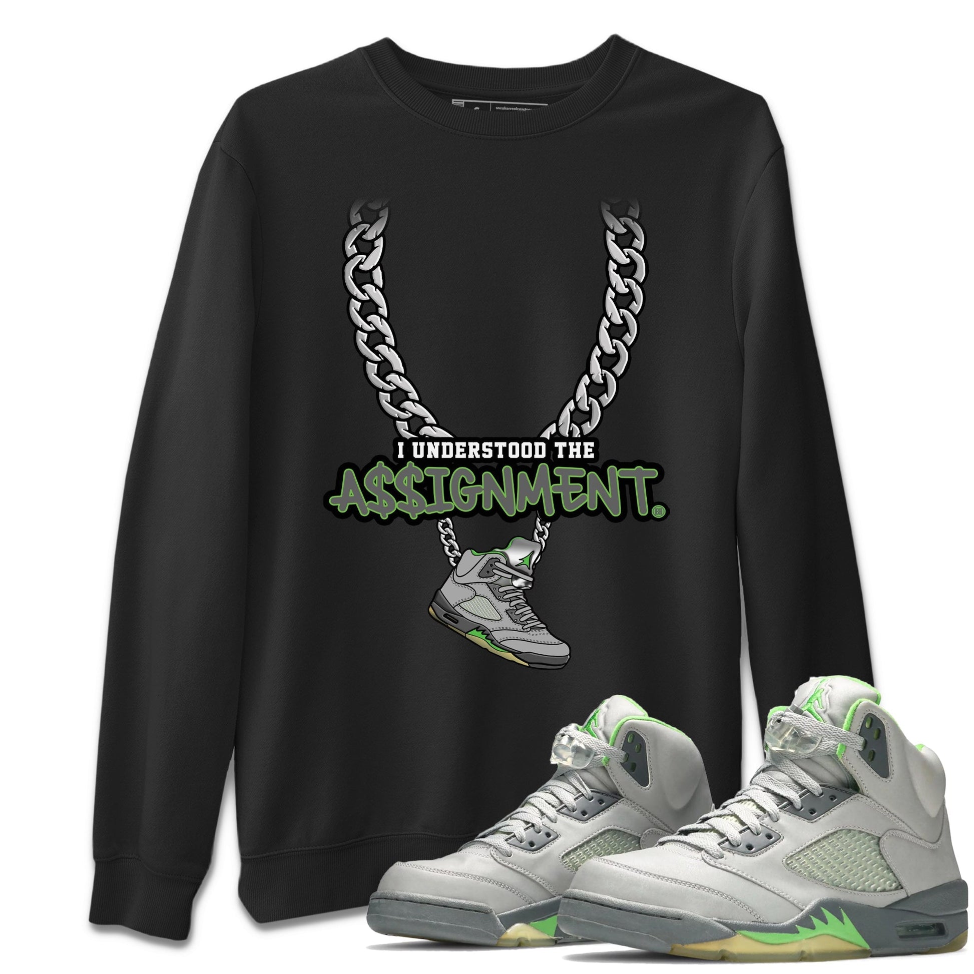 Jordan 5 Green Bean Sneaker Match Tees Understood Assignment Sneaker Tees Jordan 5 Green Bean Sneaker Release Tees Unisex Shirts