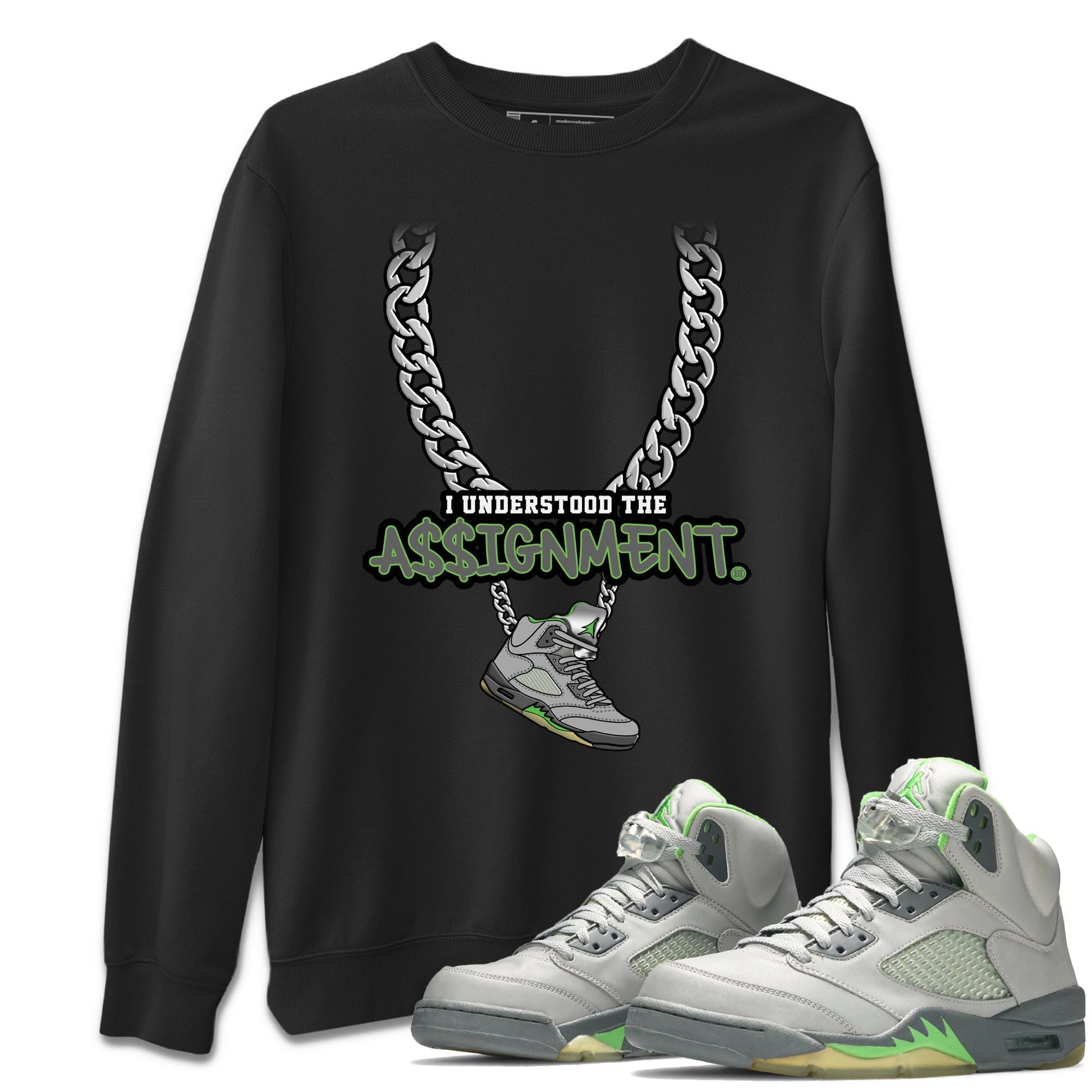 Jordan 5 Green Bean Sneaker Match Tees Understood Assignment Sneaker Tees Jordan 5 Green Bean Sneaker Release Tees Unisex Shirts