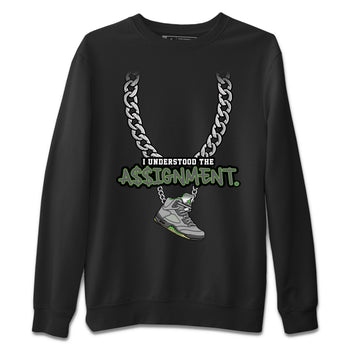 Jordan 5 Green Bean Sneaker Match Tees Understood Assignment Sneaker Tees Jordan 5 Green Bean Sneaker Release Tees Unisex Shirts