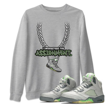 Jordan 5 Green Bean Sneaker Match Tees Understood Assignment Sneaker Tees Jordan 5 Green Bean Sneaker Release Tees Unisex Shirts