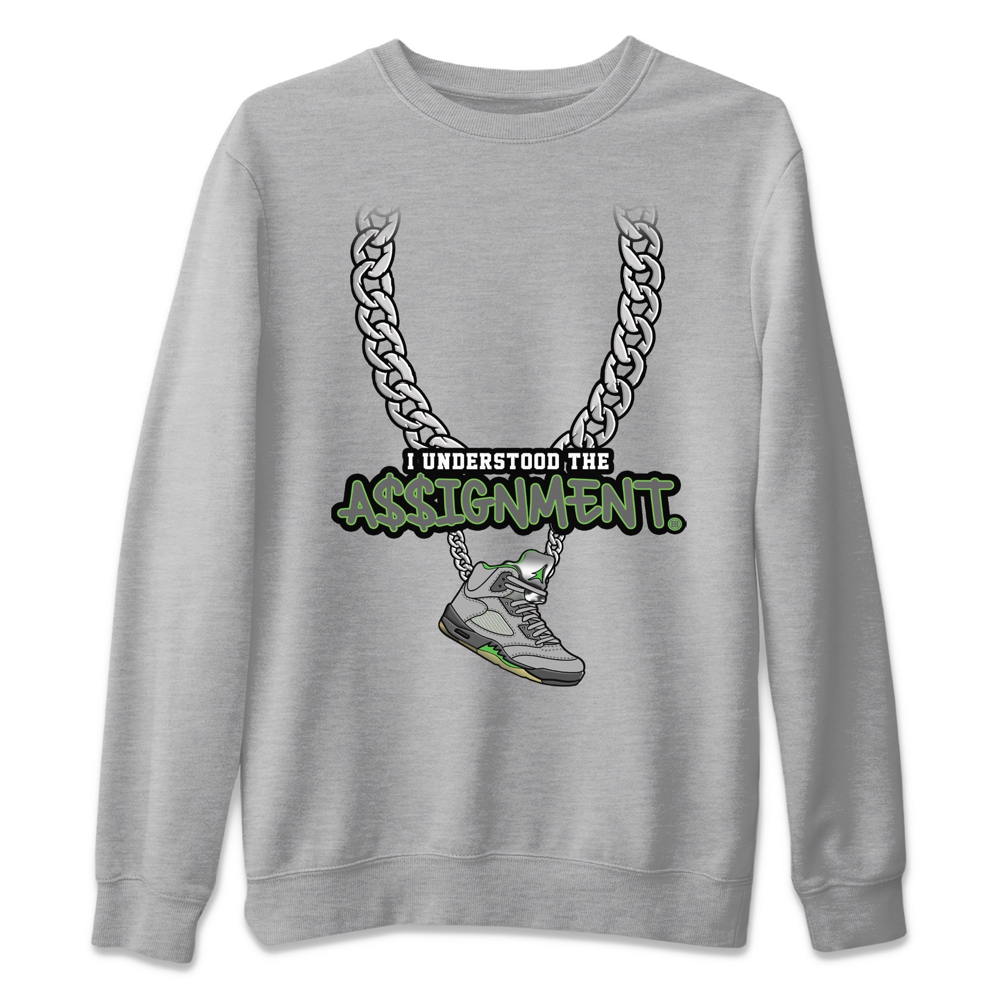 Jordan 5 Green Bean Sneaker Match Tees Understood Assignment Sneaker Tees Jordan 5 Green Bean Sneaker Release Tees Unisex Shirts