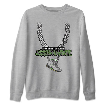 Jordan 5 Green Bean Sneaker Match Tees Understood Assignment Sneaker Tees Jordan 5 Green Bean Sneaker Release Tees Unisex Shirts