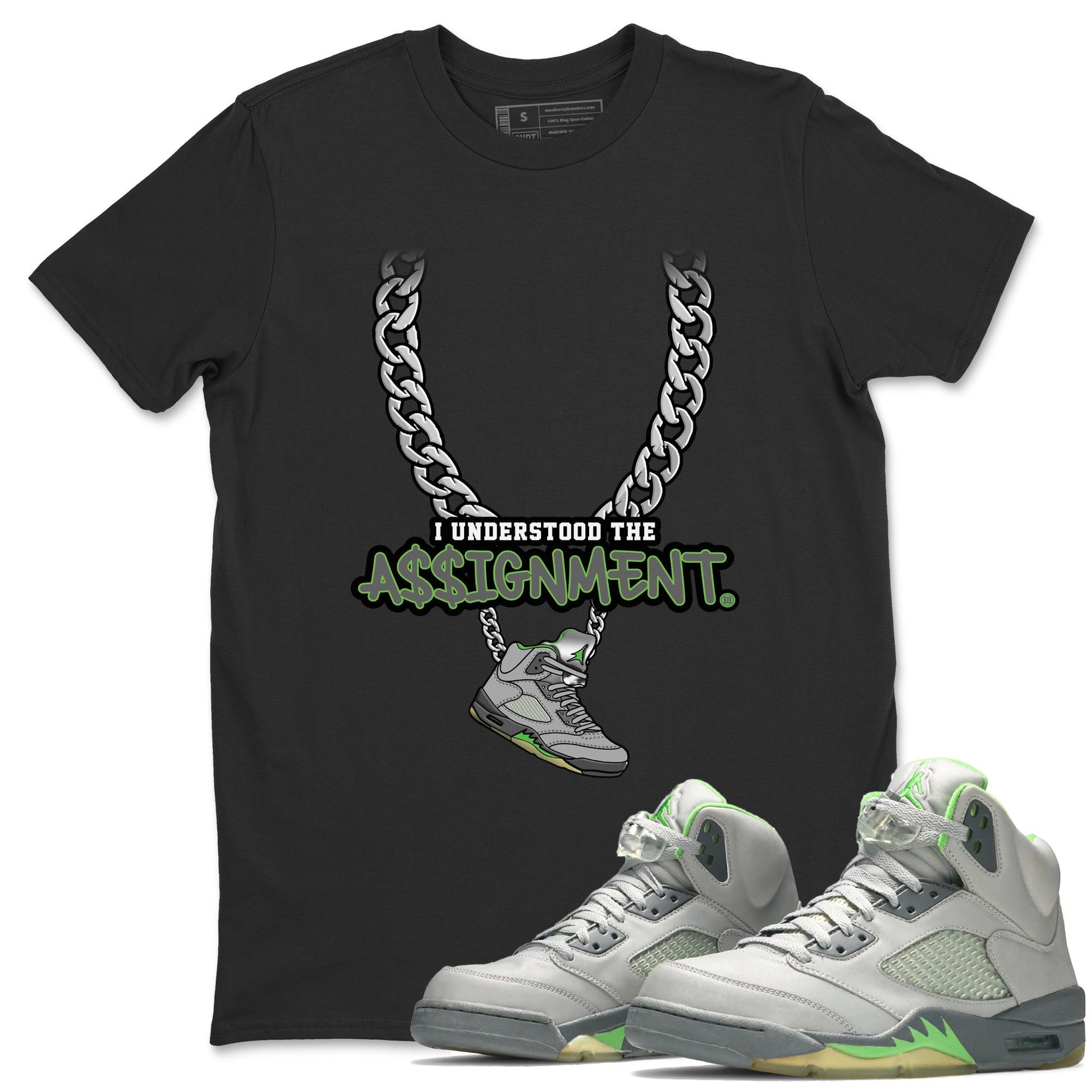 Jordan 5 Green Bean Sneaker Match Tees Understood Assignment Sneaker Tees Jordan 5 Green Bean Sneaker Release Tees Unisex Shirts
