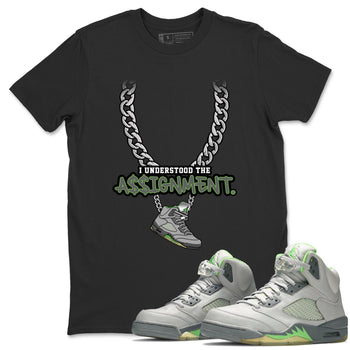 Jordan 5 Green Bean Sneaker Match Tees Understood Assignment Sneaker Tees Jordan 5 Green Bean Sneaker Release Tees Unisex Shirts