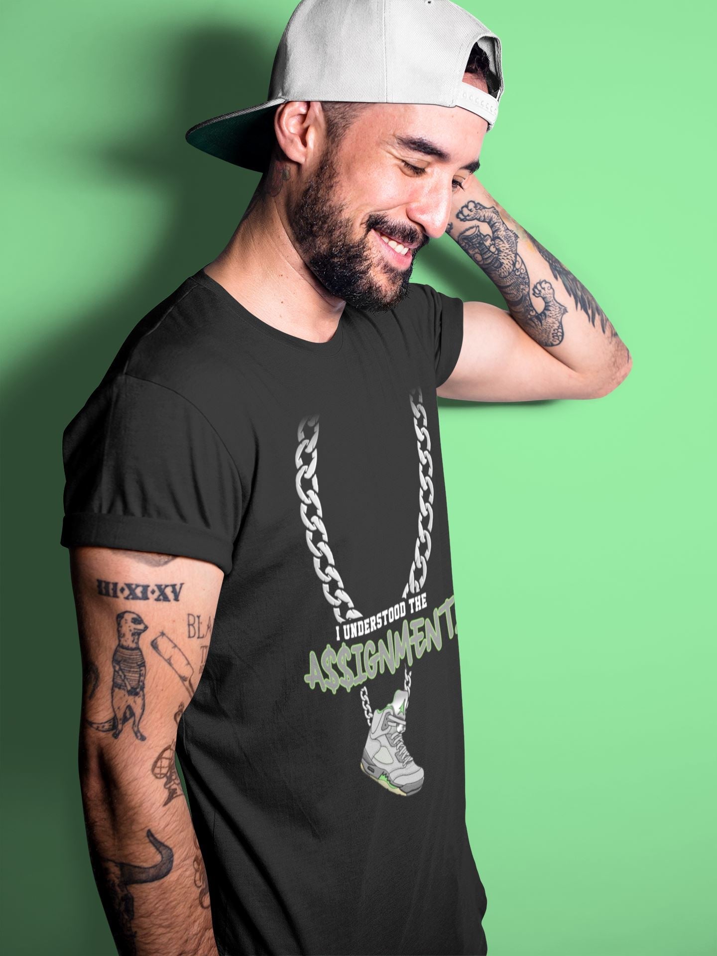 Jordan 5 Green Bean Sneaker Match Tees Understood Assignment Sneaker Tees Jordan 5 Green Bean Sneaker Release Tees Unisex Shirts