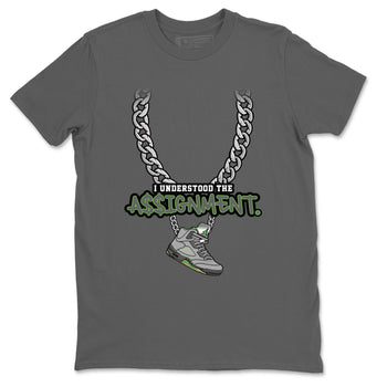 Jordan 5 Green Bean Sneaker Match Tees Understood Assignment Sneaker Tees Jordan 5 Green Bean Sneaker Release Tees Unisex Shirts