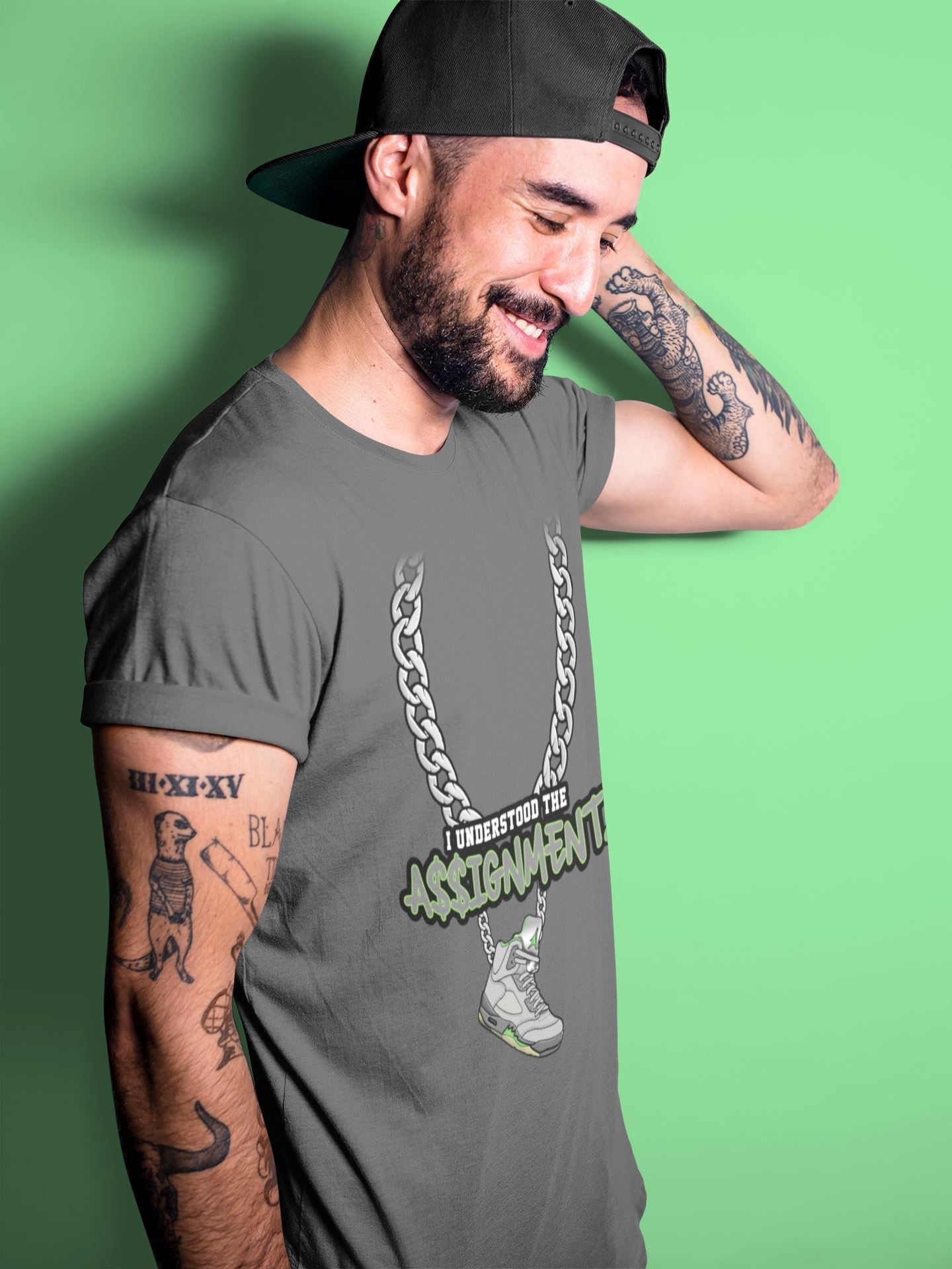 Jordan 5 Green Bean Sneaker Match Tees Understood Assignment Sneaker Tees Jordan 5 Green Bean Sneaker Release Tees Unisex Shirts